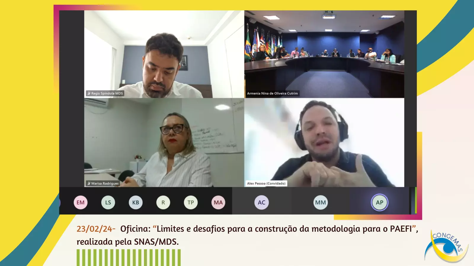 Congemas participa de oficina sobre PAEFI